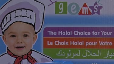 Sur le salon du Halal, un industriel propose des petits pots pour bébé certifiés halal.