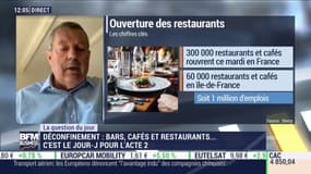Il faudra maintenir les aides pour les cafés restaurants en 2021 pour éviter "des milliers et des milliers de défaillances"