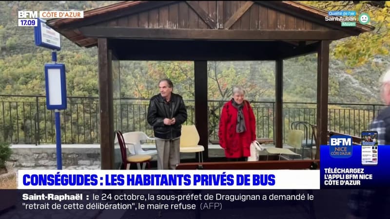 Conségudes: les habitants n'ont plus de bus pour aller faire leurs courses à Nice
