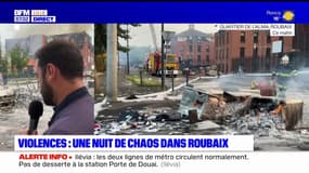 Mort de Nahel: d'importantes dégradations à Roubaix après une nuit d'émeutes