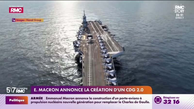 Emmanuel Macron annonce la création d'un Charles De Gaulle 2.0