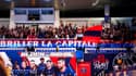 Les supporters du Collectif Ultras Paris avant le match de hand PSG-Kiel, à Paris le 11 mai 2022