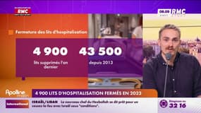 4 900 lits d'hospitalisation fermés en 2023
