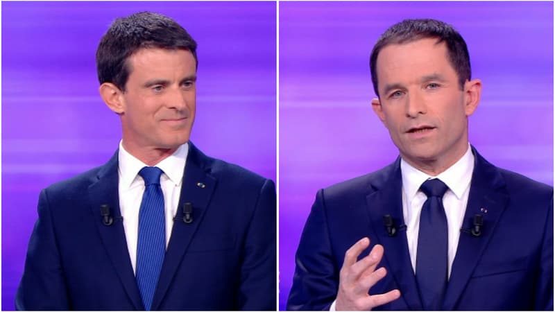 Manuel Valls lors du dernier débat de la primaire de la gauche, le 25 janvier 2017