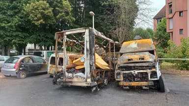 A Hautepierre, la caravane culturelle de l'Espace Jalmik détruite par les flammes.