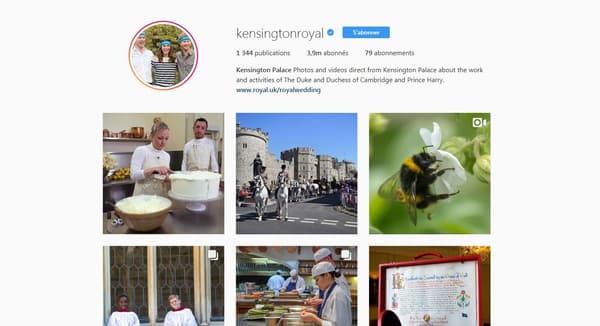Le compte Instagram de Kensigton Palace