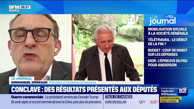 Conclave : des résultats présentés aux députés