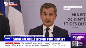 Gérald Darmanin: "Les services du ministère de l'Intérieur anticipent demain des risques très importants de troubles à l'ordre public"