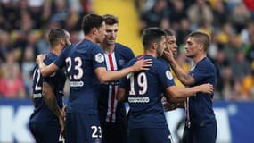 L'équipe du Paris Saint-Germain, en match amical à Dresde le 16 juillet 2019