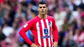 Alvaro Morata lors du match Atlético-Osasuna (1-4, Liga), le 19 mai 2024