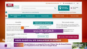 Visite guidée du site de simulation de la retraite, avec des nouveautés