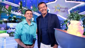 Christian Quesada et Jean-Luc Reichmann sur le plateau des "12 coups de midi".