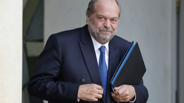 Le ministre de la Justice Eric Dupond-Moretti à la sortie de l'Elysée, le 5 octobre 2022 à Paris
