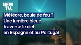 Une étrange lumière bleue aperçue dans le ciel entre l'Espagne et le Portugal