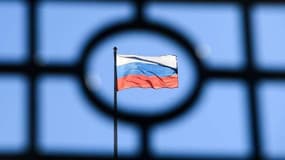 Un drapeau russe (illustration). 