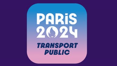 Le logo de l'application Transport Public Paris 2024. 