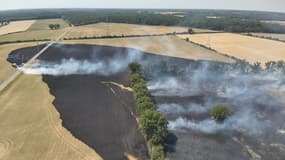 Des feux ont brûlé 175 hectares de végétation dans l'Indre, le 4 juillet 2025