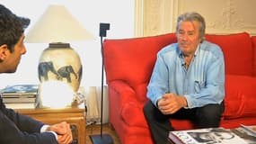 Alain Delon, chez lui, vendredi 25 janvier, répond aux questions de Thomas Misrachi.