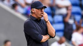 Laurent Blanc, coach de l'OL, à Lyon le 19 août 2023
