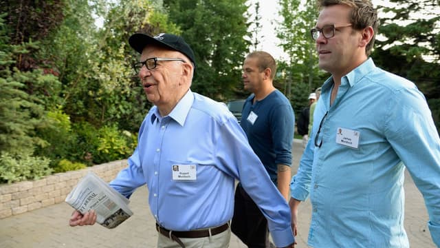 Rupert Murdoch avec son fils James
