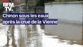 À Chinon, la Vienne a atteint son pic de crue et inondé les rues 