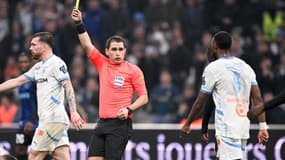 L'arbitre Bastien Dechepy lors de Marseille-Strasbourg, le 19 janvier 2025
