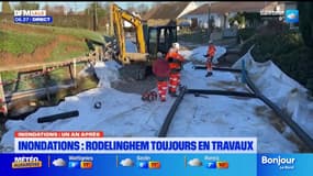 Inondations dans le Pas-de-Calais: Rodelinghem toujours en travaux