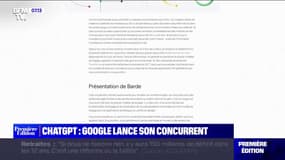 ChatGPT : Google lance son concurrent - 07/02