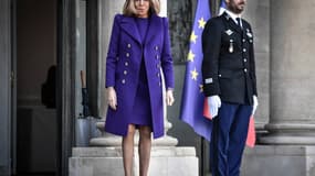 Brigitte Macron, à l'Elysée.