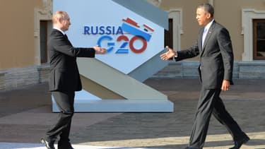 Vladimir Poutine et Barack Obama jeudi à Saint-Pétersbourg
