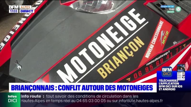 Briançonnais: la difficile cohabitation des skieurs et des riverains à motoneige
