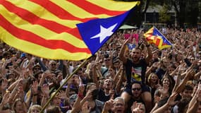 Manifestation pour l'indépendance à Barcelone ce lundi 2 octobre.