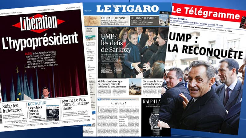 La victoire de Nicolas Sarkozy est dans la presse française lundi matin.