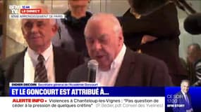 Le Prix Goncourt est décerné à Jean-Paul Dubois pour "Tous les hommes n'habitent pas le monde de la même façon"