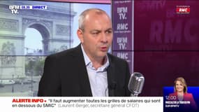 Laurent Berger: "Il faut augmenter toutes les grilles de salaires en dessous du SMIC"