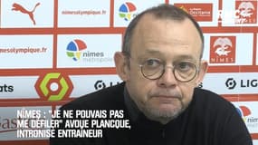 Nîmes : "Je ne pouvais pas me défiler" avoue Plancque, intronisé entraîneur