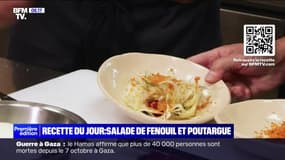 Ma recette avec un chef: testez la salade de fenouil à la poutargue et aux fruits des bois
