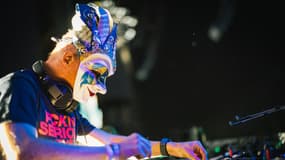 Le DJ allemand Boris Brejcha le 16 avril 2023 au festival Coachella en Californie (États-Unis).