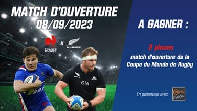 A GAGNER : vos 2 places pour le match France - Nouvelle Zélande de la Coupe du Monde de Rugby
