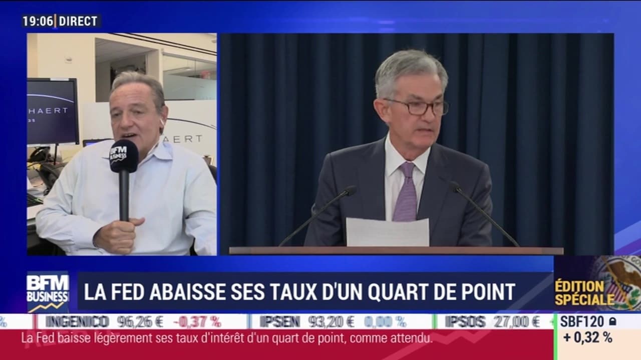 La FED Abaisse Ses Taux D'un Quart De Point - 30/10