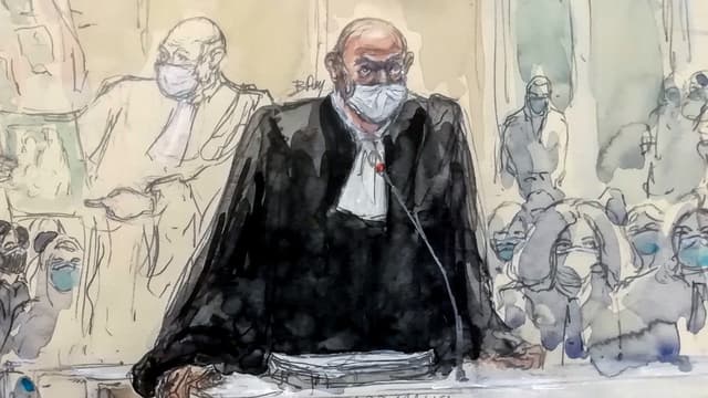 Richard Malka au procès des attentats de janvier 2015, le 4 décembre 2020.