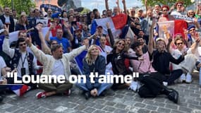 "Je suis en train de chialer": la rencontre émouvante entre Louane et les fans français de l'Eurovision
