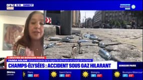 Accident sur les Champs-Elysées: pour Farida Adlani, il y a des problématiques sur l'utilisation et la législation du gaz hilarant