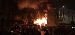 Saint-Ouen: un incendie ravage un immeuble et une carrosserie - Témoins BFMTV