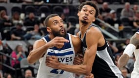 Rudy Gobert face à Victor Wembanyama le 2 novembre 2024