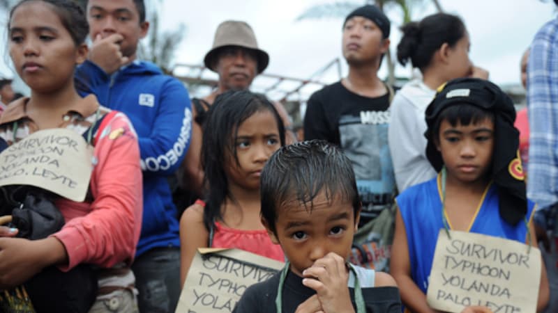 Photo d'illustration - des sinistrés du typhon Haiyan en 2013