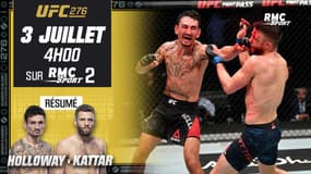 UFC : La masterclass de Holloway face à Kattar (746 frappes envoyées)