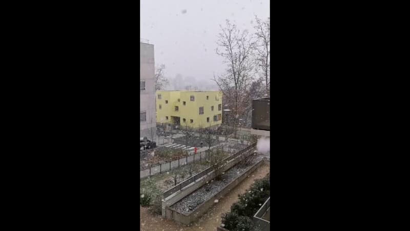 Les images des flocons sur la métropole de Lyon