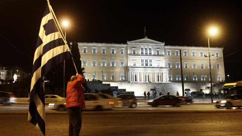 Manifestation contre l'austérité en Grèce.