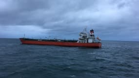 Une photo du tanker Seafrontier, entré en collision avec un cargo.